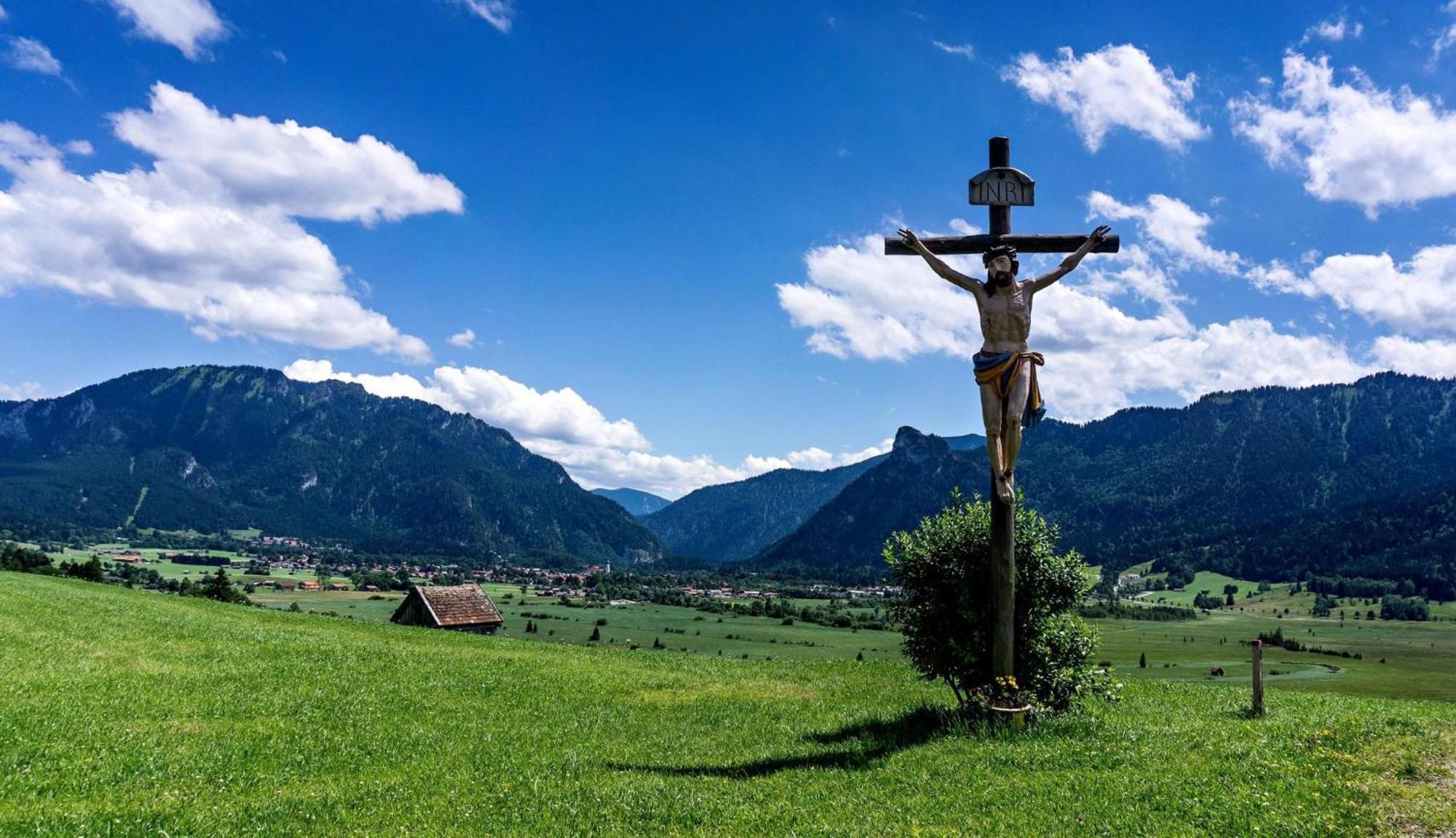 Ferienwohnung Mitteldorf Oberammergau Eksteriør bilde